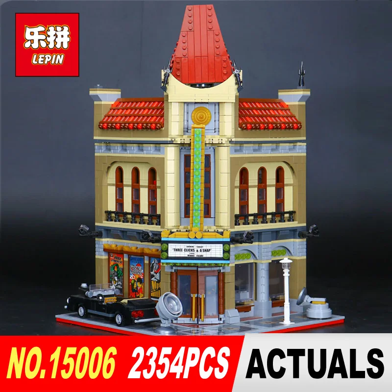 

New LEPIN 15006 2354Pcs Palace Cinema Model Building Blocks set Bricks Toys Compatible with 10232 Educational Children days Gift
