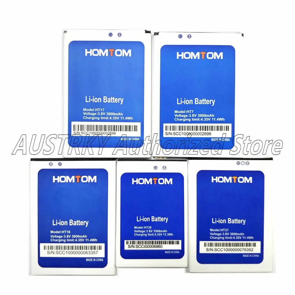 Новый аккумулятор 3 8 в HOMTOM HT17 HT17Pro HT16 HT20 HT7 HT37 литий ионный для телефона + код