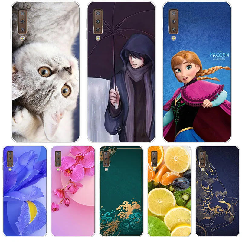 Милый Модный цветочный чехол для Samsung Galaxy A7 2018 SM-A750F A750F A750FN A750 6 0 &quot чехлы с
