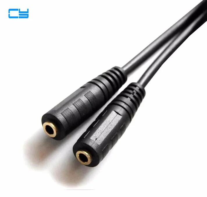 1 в 2 из HDMI кабель 3 5 Jack мм мужского и женского пола наушники вкладыши гарнитура