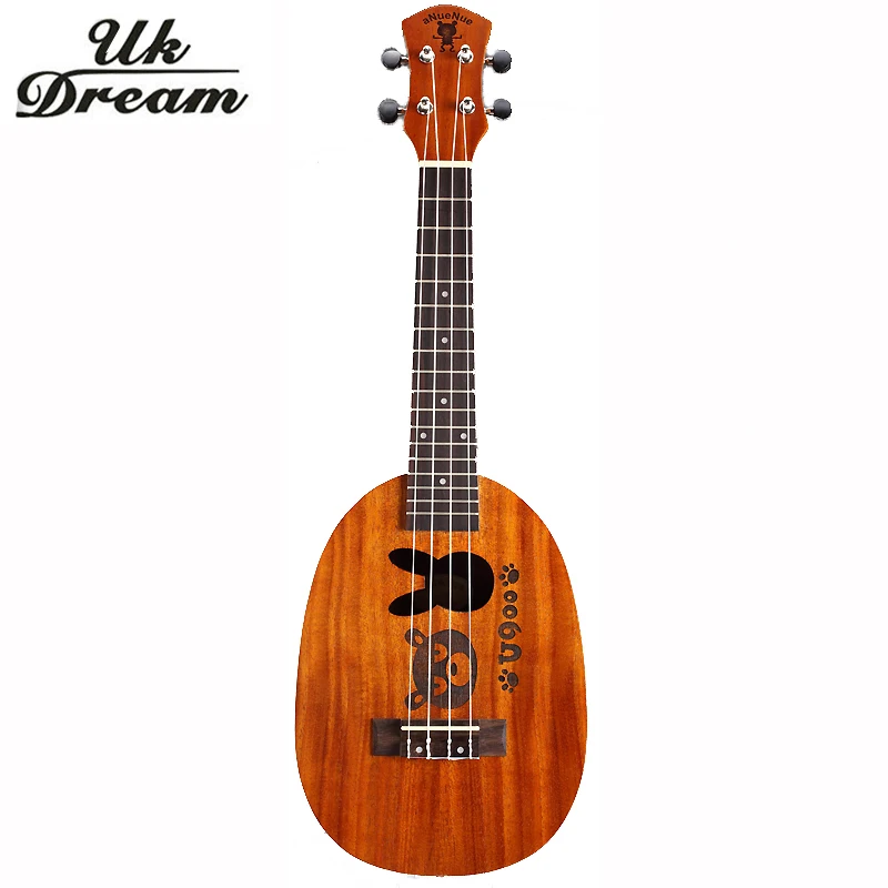 23 дюймов деревянная гитара укулеле Пара моделей красного дерева мини Гавайи маленькая гитара 4 струны гитары ананас баррель укулеле UC-BOTU