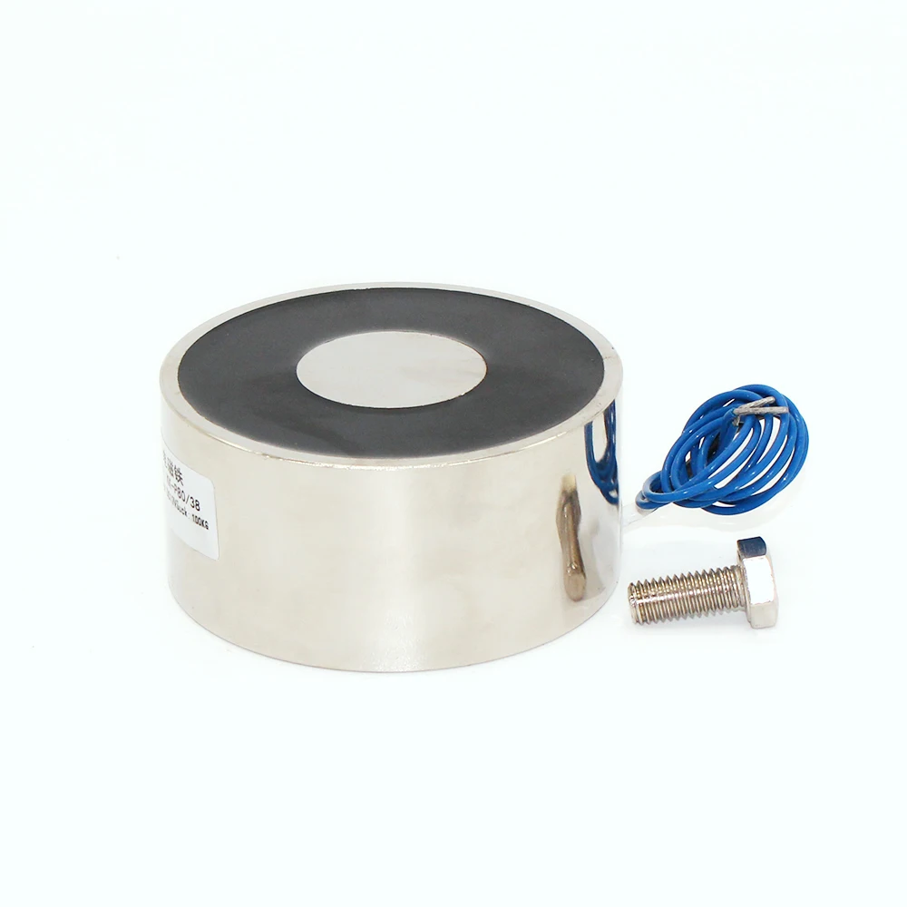 100*40mm Large Suction 150KG DC 5V/12V/24V Big solenoid electromagnet electric Lifting electro magnet strong holder cup DIY 12 v