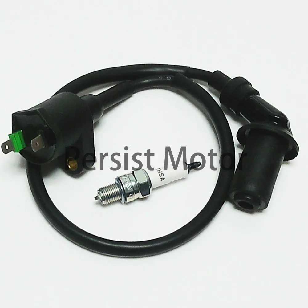Pit Dirt Bike Pitbike IGNITION COIL C7HSA SPARK PLUG For 50cc 70cc 90cc
