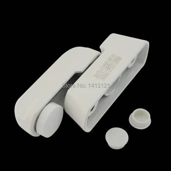 

free shipping T-lock plastic steel door windows bolt hasp anti-theft lock sliding sash windows pull handle