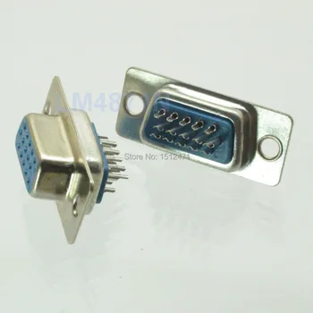 

10pcs VGA Connector Socket DB15 DB-15 15Pin Female 2 row for LCD Monitor Adapter