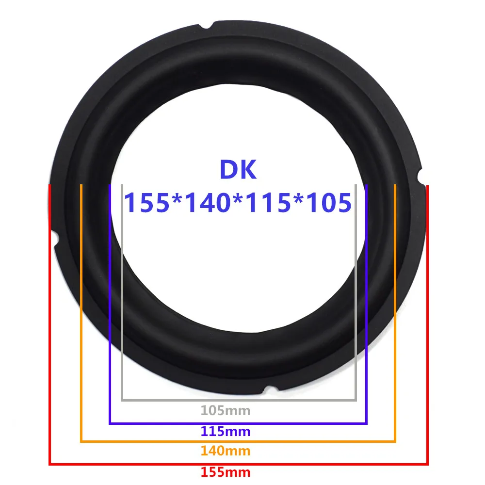 6,5 дюймов динамик резиновый объемный Ремонт Динамик DIY Подвеска сабвуфер резиновый объемный боковой динамик ремонт