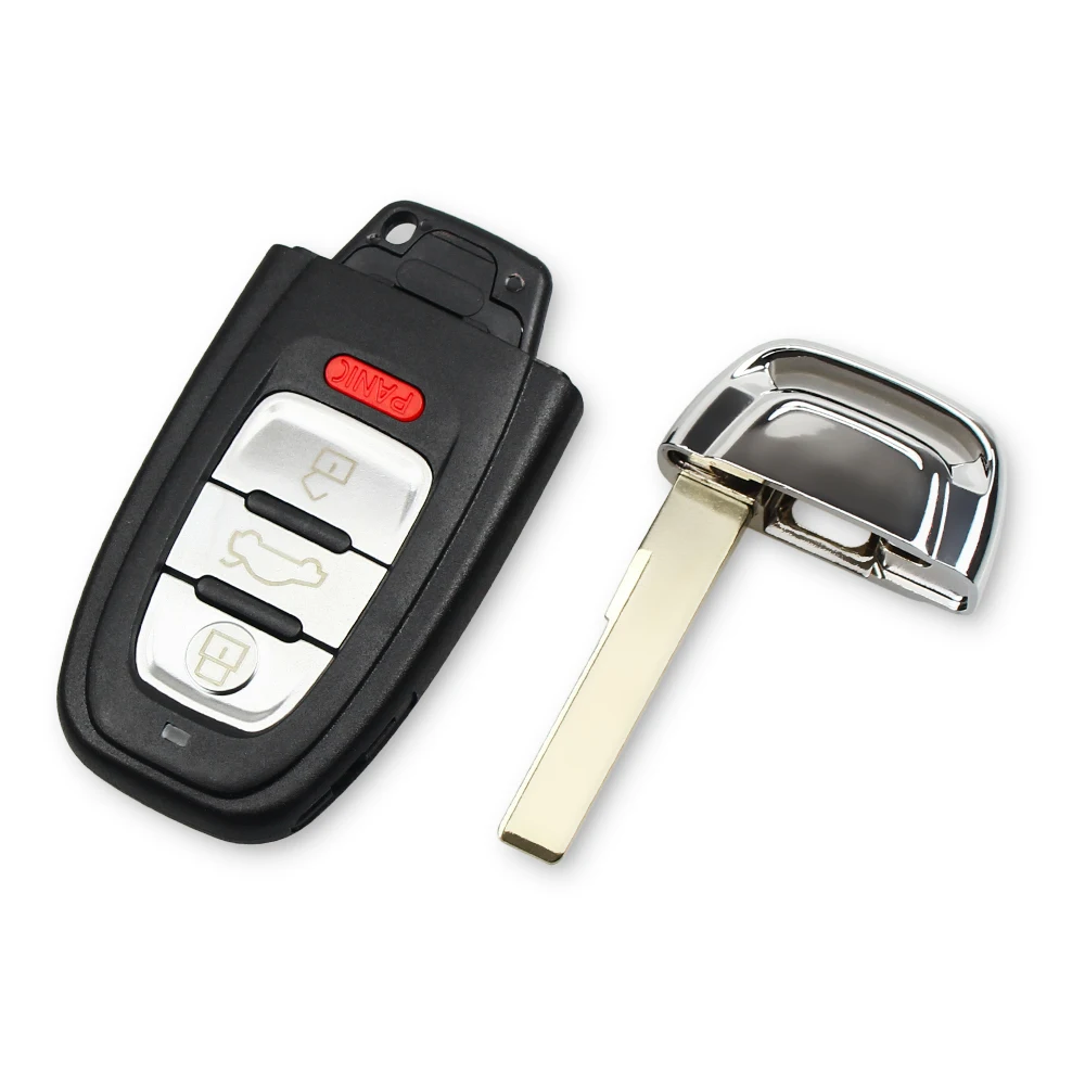 KEYYOU 3+ 1 кнопка для Audi A3 A4 A5 A6 A8 Quattro Q5 Q7 брелок умный дистанционный ключ 315 МГц ID46 чип FCC ID: IYZFBSB802 2009