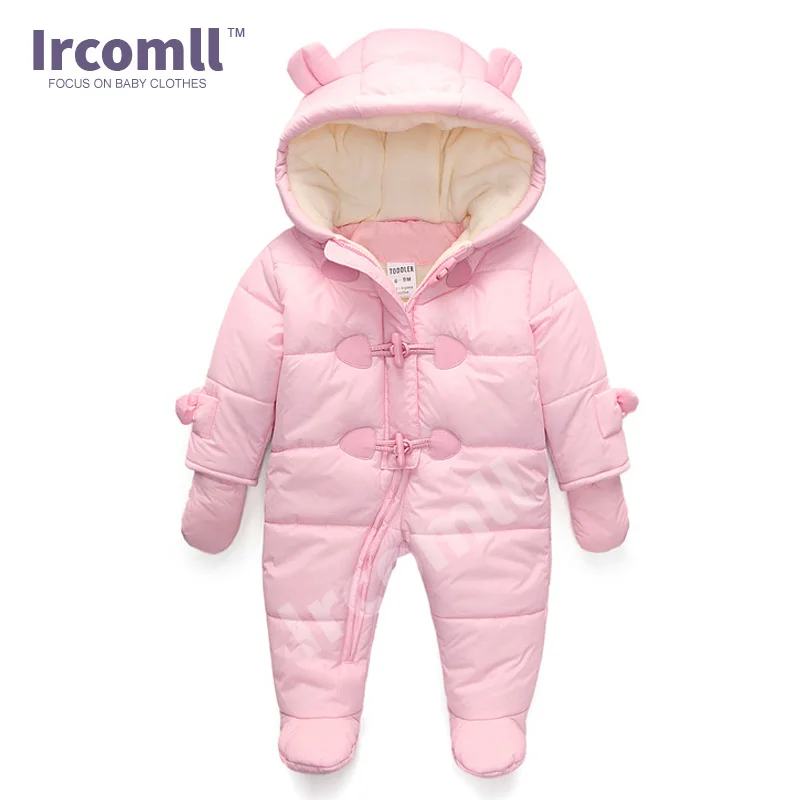Goede Lrcoml Houden Dikke warme Baby baby rompertjes Winter kleding Pasgeboren Baby Jongen Meisje Romper Jumpsuit Hooded Kid Bovenkleding Voor 0 24M