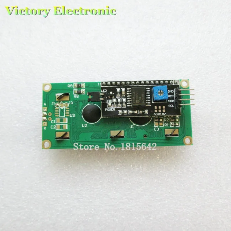 Новый ЖК-дисплей модуль IIC/I2C 1602 ЖК-дисплей 1602 ЖК-дисплей Экран модуль Синий Экран белый код Подсветка оптовая продажа M