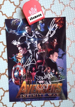 

hand signed Chris Hemsworth Scarlett Johansson autographed photo autographs Avengers 5*7 free shipping 052018B