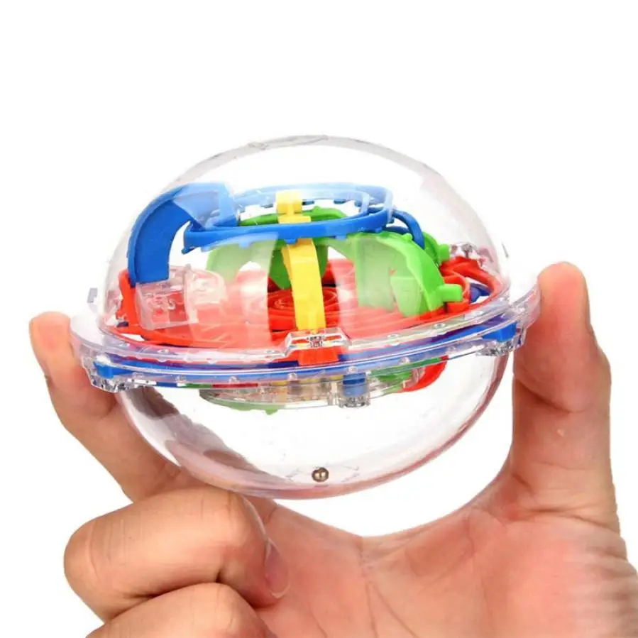 

Ball Maze Intellect 3d Puzzle Toy for Children Balance Barrier Magic Labyrinth Spherical Develop Children Intelligence Cherryb