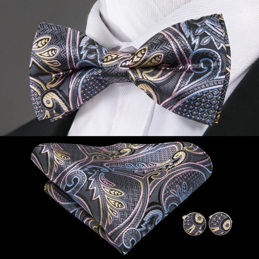 

Barry.Wang Bowtie men formal necktie boy Men's Fashion business wedding bow tie Male Dress Shirt krawatte legame gift LH-711