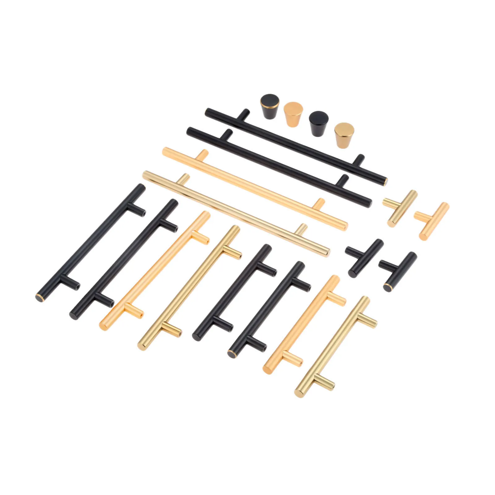 

1Pc Modern Minimalist Kitchen Furniture Cabinet Drawer Pull Door Handles Aluminum Straight Cupboard Handles Knobs