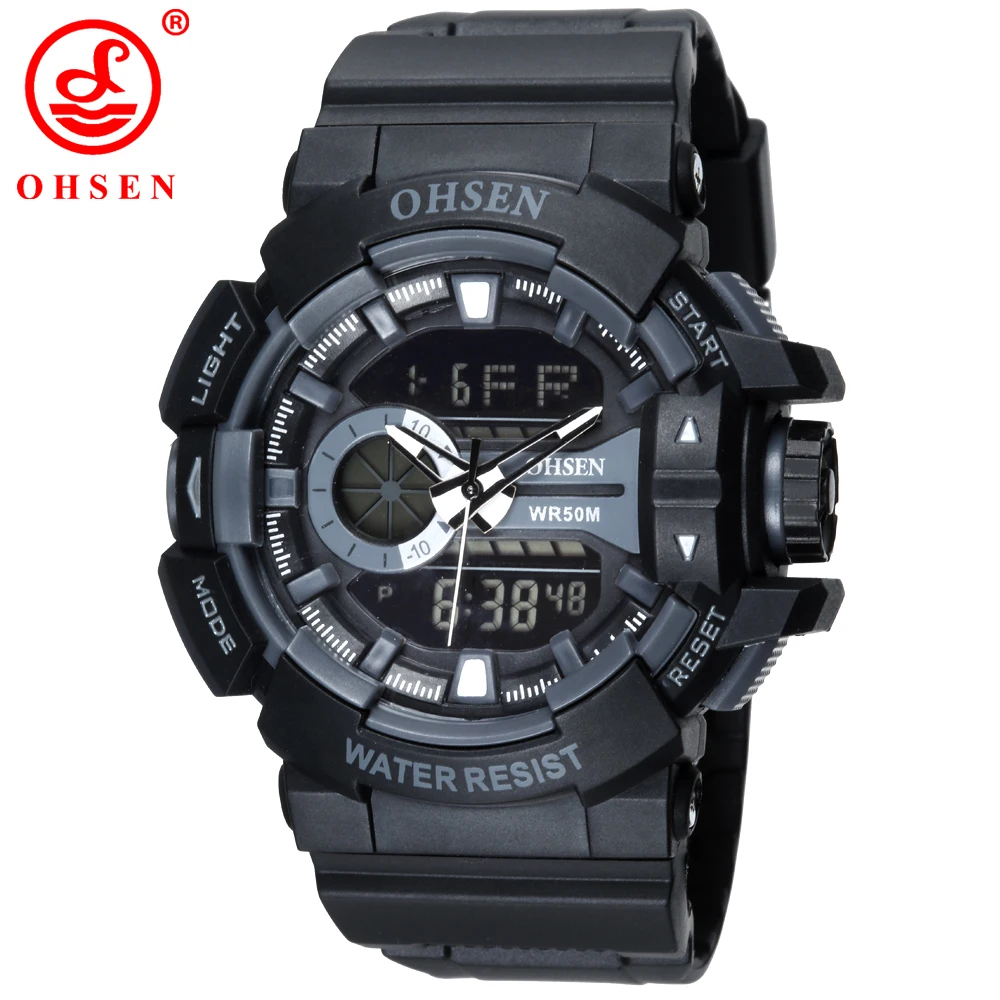 

2018 Men's Watch LED Sports Digital Watch Clock 50M Waterproof Men Top Brand Luxury Hour Military Wristwatches Relogio Masculino