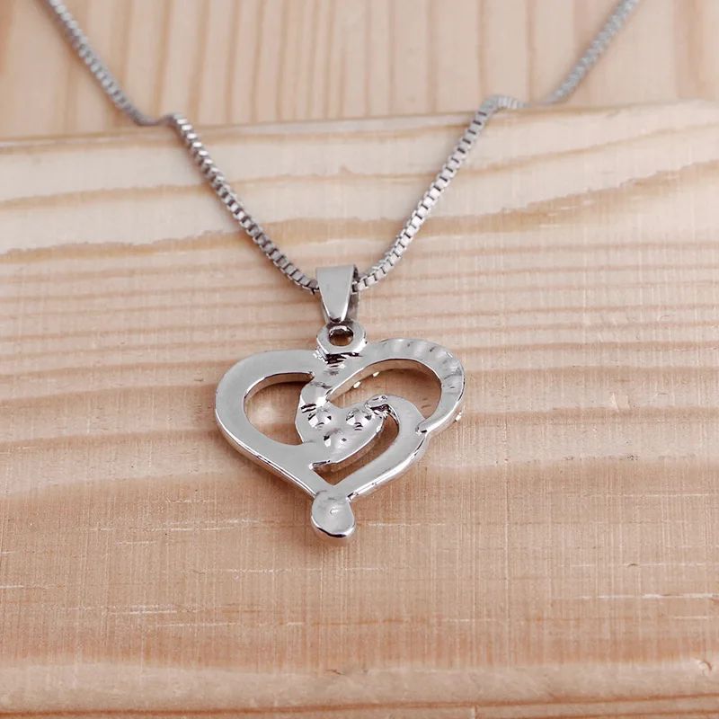 Модные ожерелья с кулоном i love you to the moon and back подвески в виде сердца женские чокер