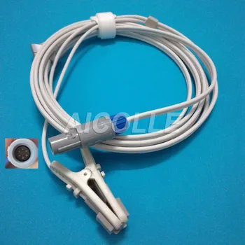 

Compatible Edan 6pins connector spo2 sensor child or adult ear clip pulse probe