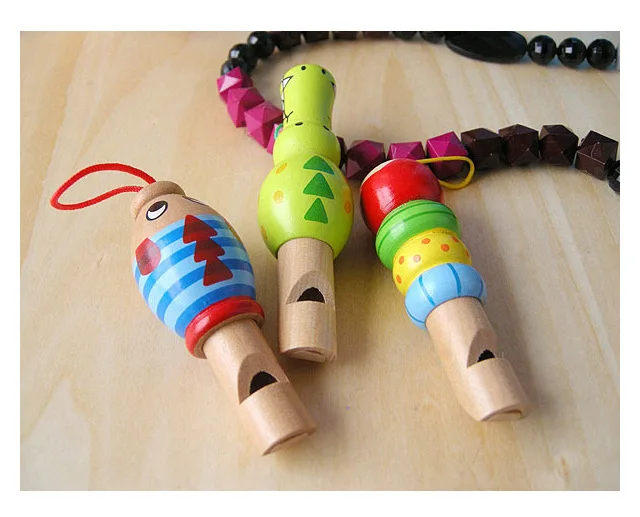 Случайный 1 шт Разноцветные Мультяшные животные Деревянный свисток игрушечный музыкальный инструмент игрушка для детей подарок для детей