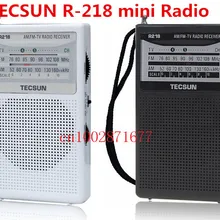 TECSUN r-218 Радио приемник fm/am/ТВ. Мини карман портативный размер экономические батареи потребляют и надежный встроенный в Динамик