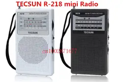 TECSUN r-218 Радио приемник fm/am/ТВ. Мини карман портативный размер экономические батареи потребляют и надежный встроенный в Динамик