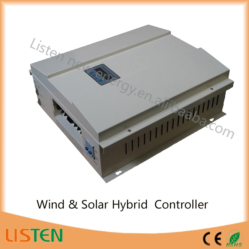 48V wind turbine solar hybrid charge controller with free RS232