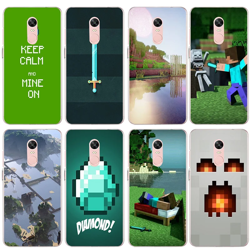 

Games Minecraft Diamond Silicone Soft Phone Cases for Xiaomi Mi Redmi Note 3 3S 4 4X 4A 5 5S 5A 6 6X 6A 8 A1 Pro Plus Max 2