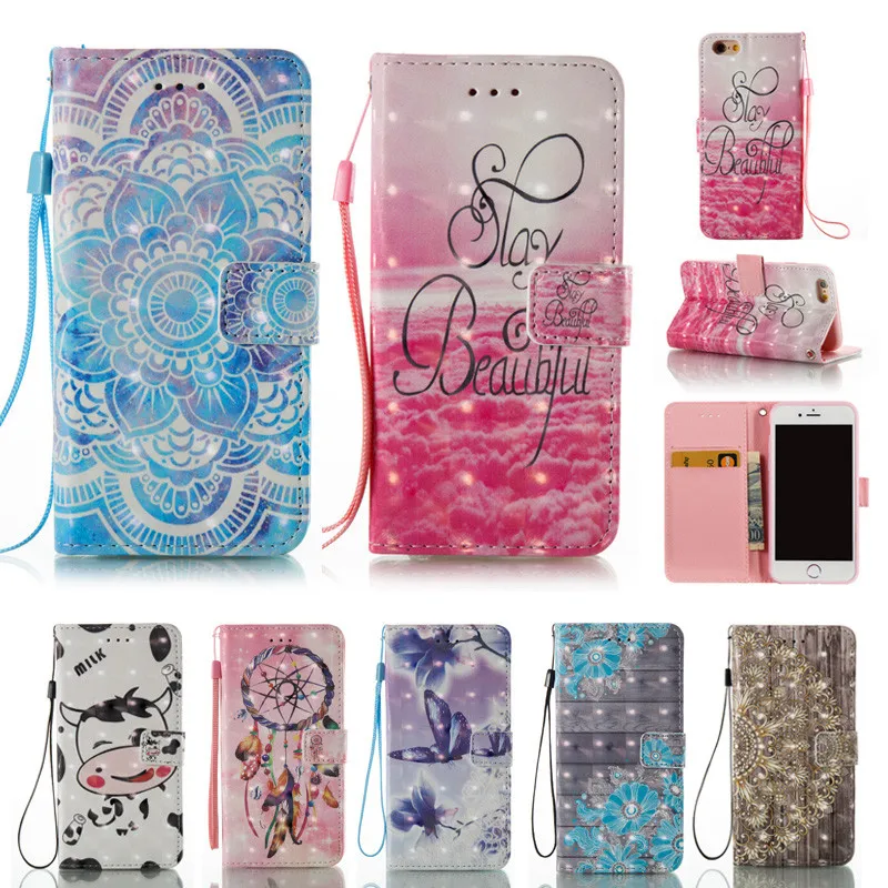

For iPhone 6Plus 6S Plus 5.5" Case 3D Effect Wallet Card Slots Flip Leather Case Cover for iPhone 6Plus 6S Plus Shell Cover