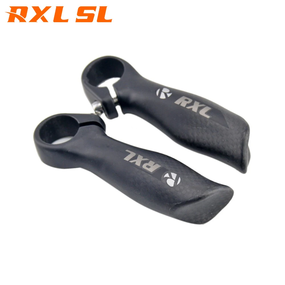 

RXL SL Cycling Bar End Carbon Fiber Bike Bar Ends Grey 3K Matt Small Auxiliary Handlebar Bar Ends Bicycle