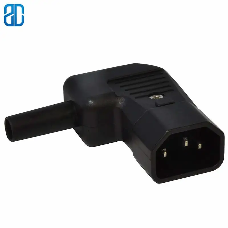 IEC320 C14 прямой вертикальный угол прямоугольный 3 зубчатый штекер переменного тока