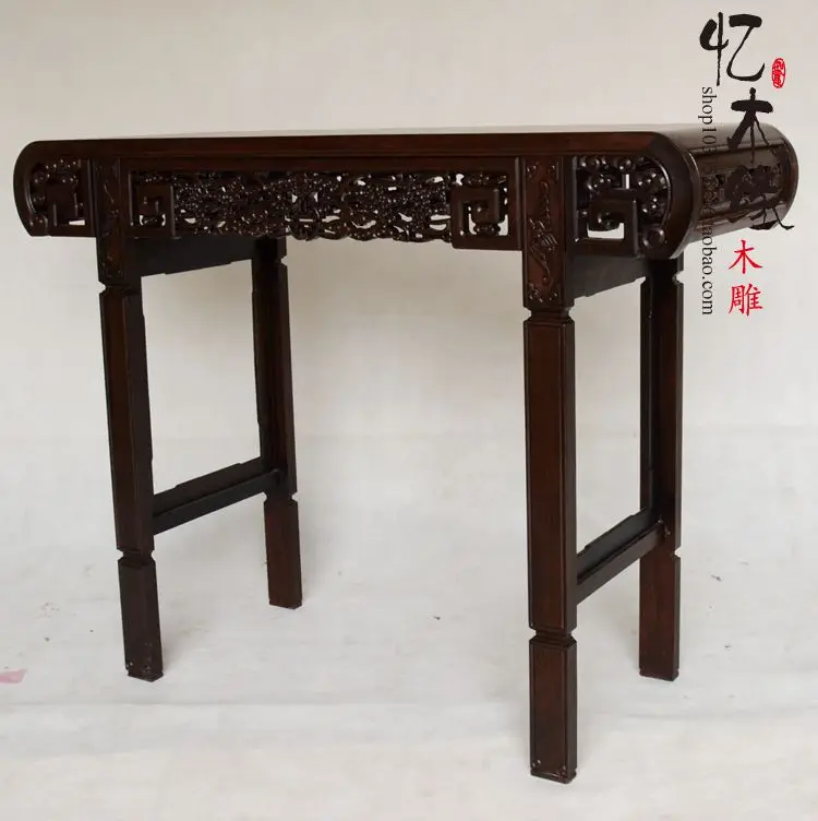 Ebony Buddha Buddha altar altar table Taiwan mahogany wood simple entrance porch ark antique table