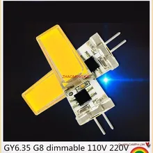 1 шт. светодиодный COB 10 Вт GY6.35 G8 110V 220V затемнения светодиодный GY6.35 110V Светодиодный G8 220V cob2508 затемнения светодиодный g6.35 220v cob2508 с украшением в виде кристаллов светильник