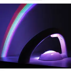 Светодио дный LED Lucky Радуга проектор ночник магия цвет лампа для детей Романтический огни подарок девочек