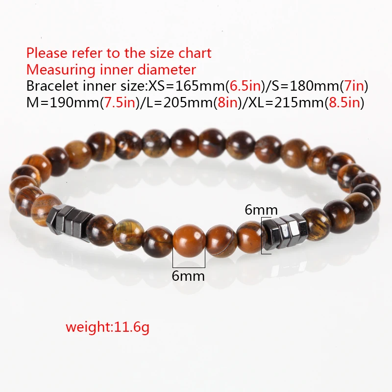 Mcllroy Charm Beaded Men Bracelet Fashion Simple Classic Natural Stone Beads Bracelets & Bangles For Women Men Jewelry pulsera