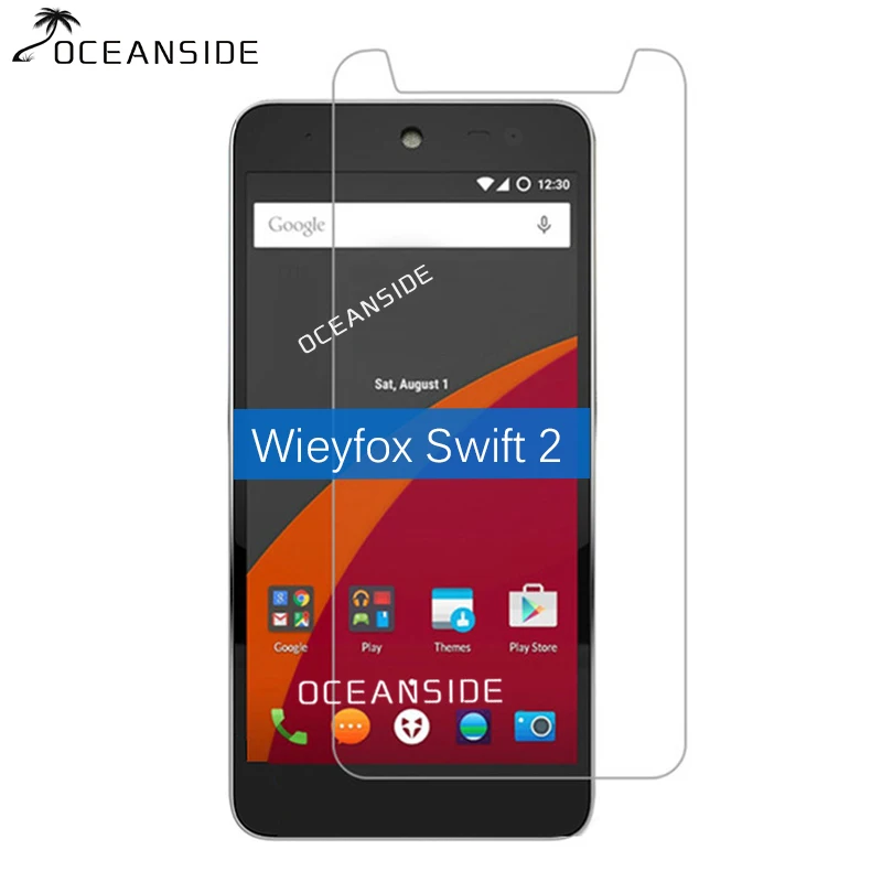 

2Pcs Cover For Wileyfox Swift 2 Tempered Glass Front Screen Protector On Swift2 Plus 5.0 inches pelicula de vidro