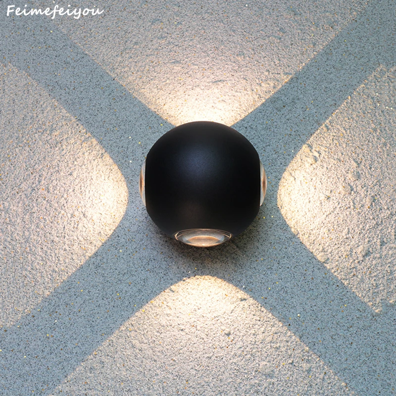 

wall light fixture waterproof indoor outdoor Led Wall Lamp Aluminum Adjustable Surface Mounted Cube Garden Porch Light