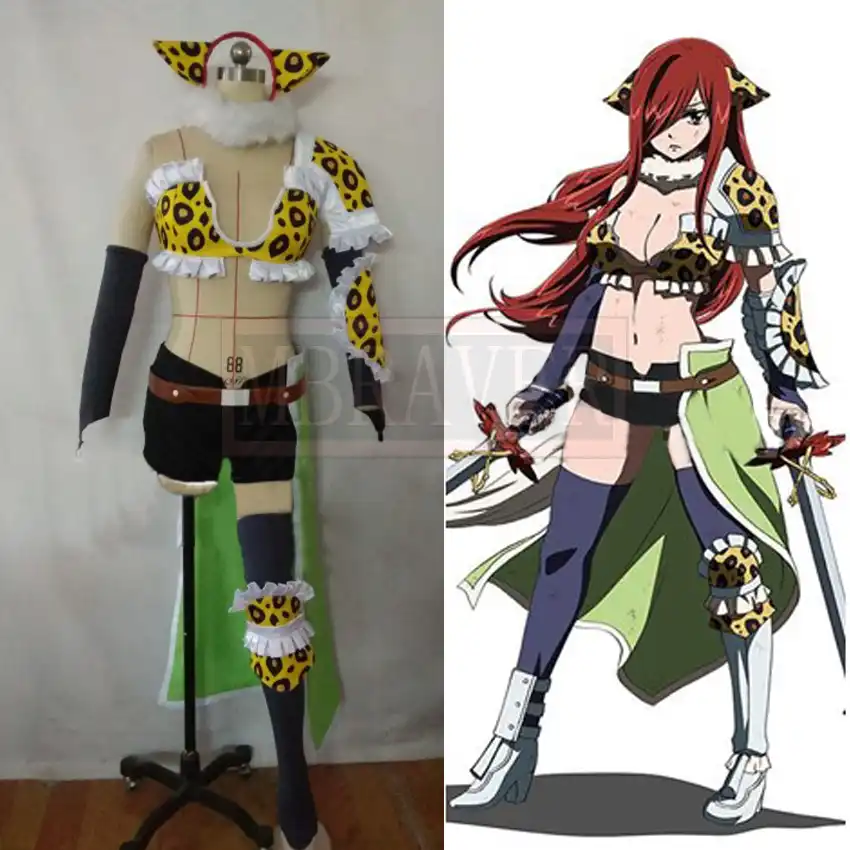 フェアリーテイルエルザスカーレットフルセット制服コスプレ衣装カスタム任意のサイズ Cosplay Costume Uniform Cosplayfairy Tail Erza Aliexpress
