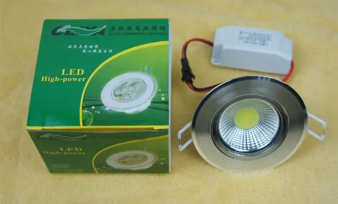 AC85-265V 3 Вт 5 Вт 7 Вт 10 Вт 12 Вт Spot LED Подпушка свет затемнения COB пятно встраиваемые подпушка свет Светильники