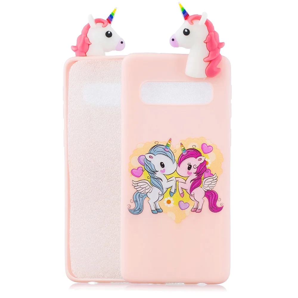 Case For Samsung Galaxy S9 S10 Plus S10e S9plus S10plus 3D Cartoon Silicone Cover S7 Edge S8 |