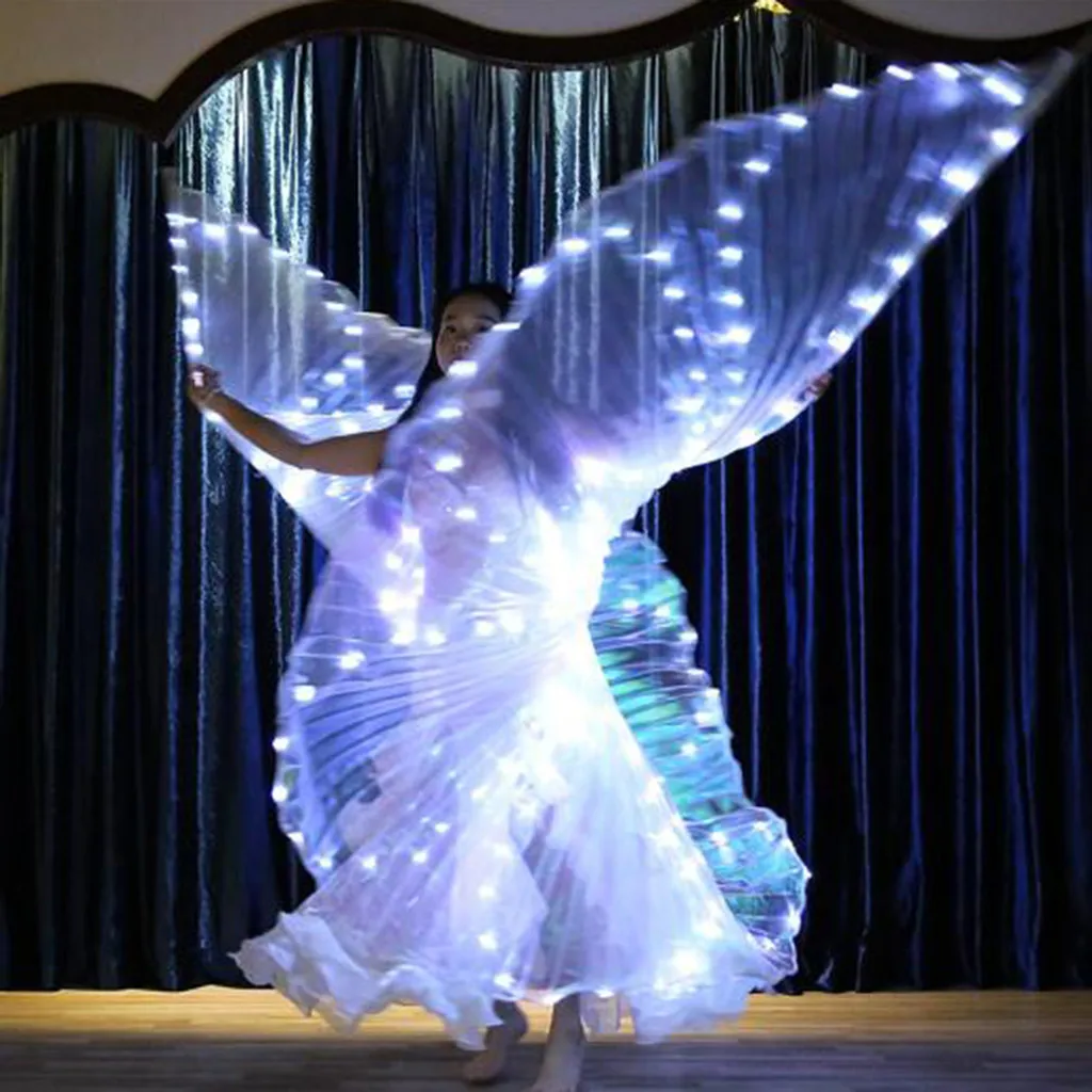 Светодиодный светильник Isis Wings, светящийся светильник для танца живота, Клубные костюмы для выступления, одежда для выступлений, танцевальный костюм