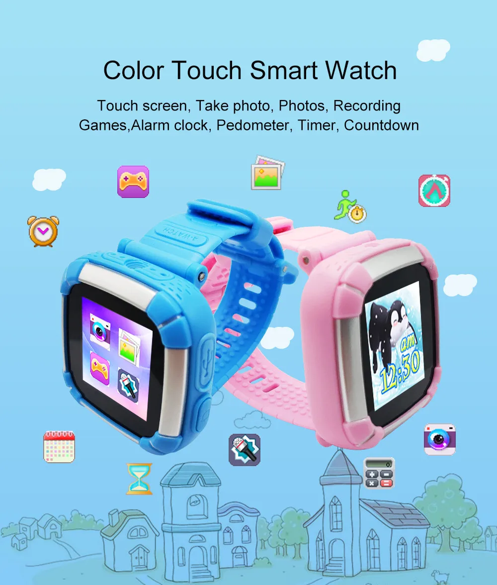 Детские умные часы с цифровой камерой, игры, цветной экран, крутая игрушка, часы, подарки для детей, помощник здоровья, Reloj inteligent# G
