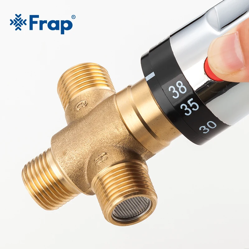 Frap Brass Thermostatic Mixing Valve Bathroom