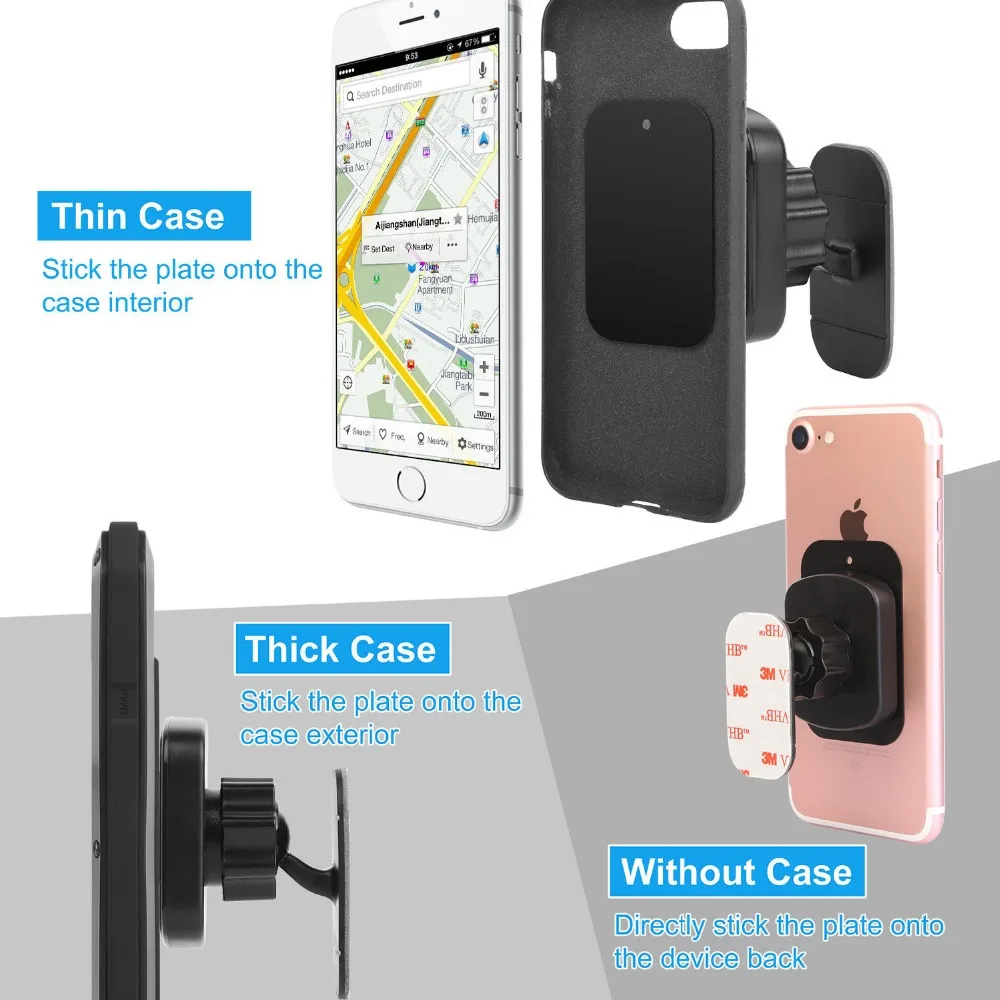 XMXCZKJ Unviersal магнитный держатель для телефона Автомобильный держатель для Xiaomi redmi 5 Автомобильный Магнит-держатель телефона Авто держатель телефона
