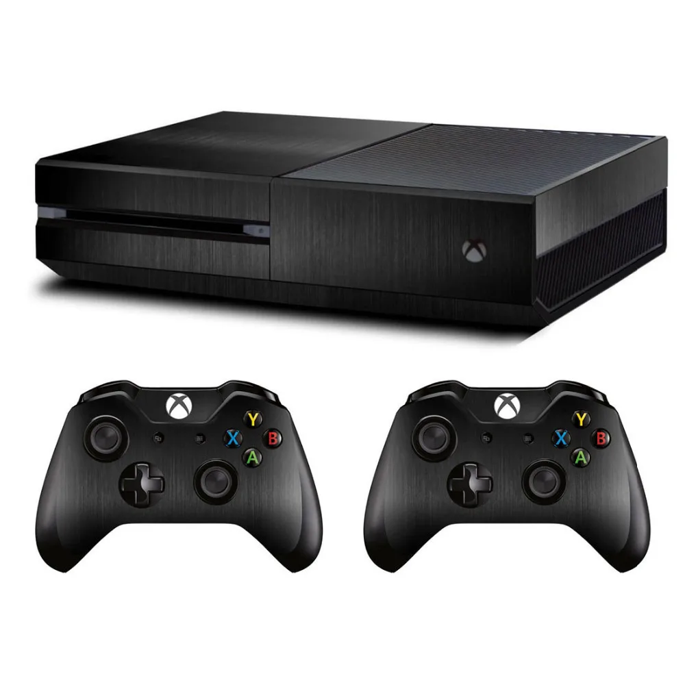 Металлическая матовая наклейка для консоли Microsoft Xbox One Kinect и 2 контроллера
