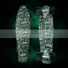 Peny skateboard wheels longboard 22″ Retro Mini skate trucks Fish Long Board cruiser complete tablas de skate pp women men skull