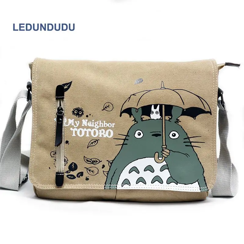 

Anime My Neighbor Totoro Men Shoulder Bags Cosplay Accessories Cartoon Cute Canvas Messenger Bags Male Sling Pack Crossbody Bag