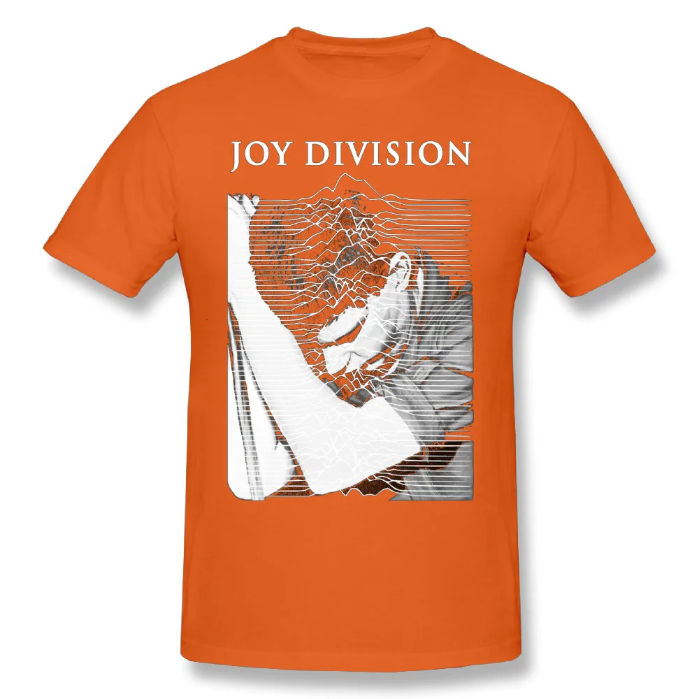 Новое поступление мужская футболка Joy Division модная уличная музыкальная футболка - Цвет: Оранжевый