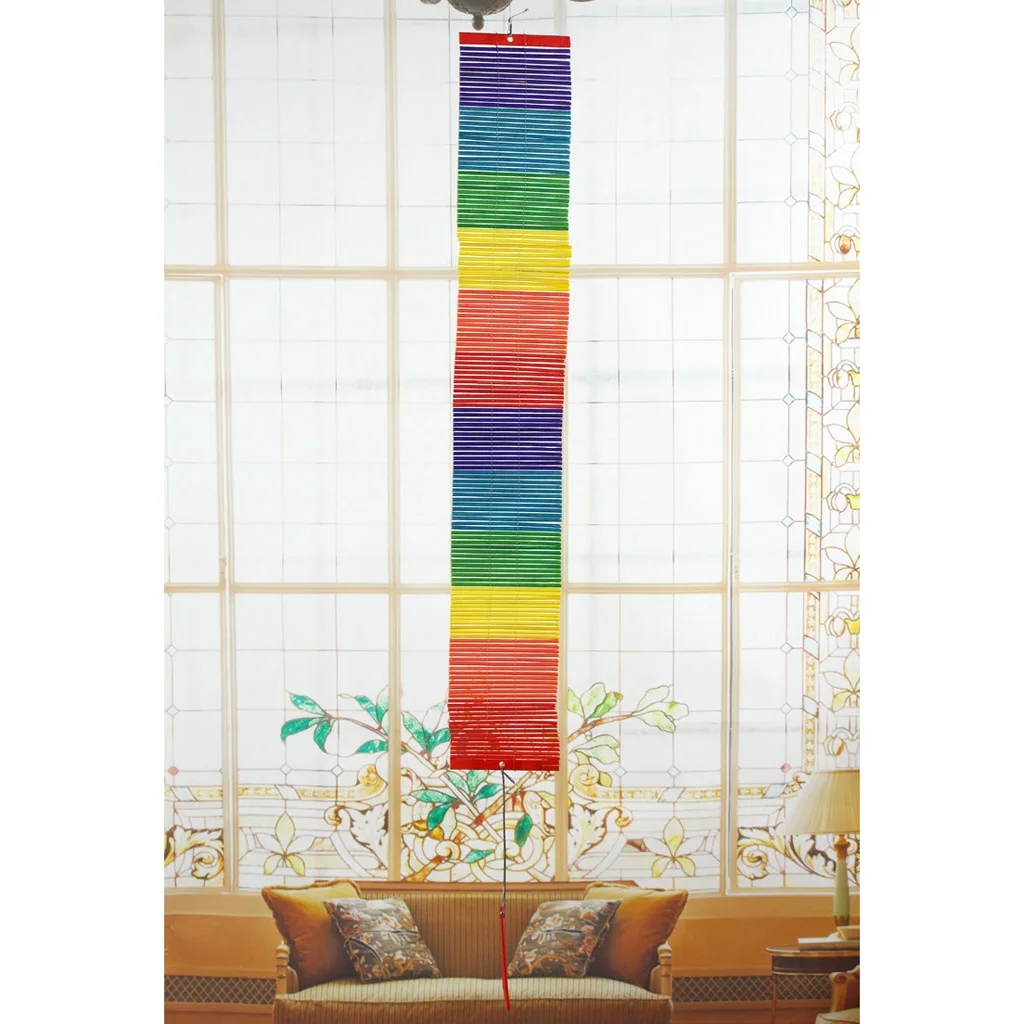 Rainbow Color Spiral Wind Garden Park Tent Charm Hanging Spinner 5 Size 