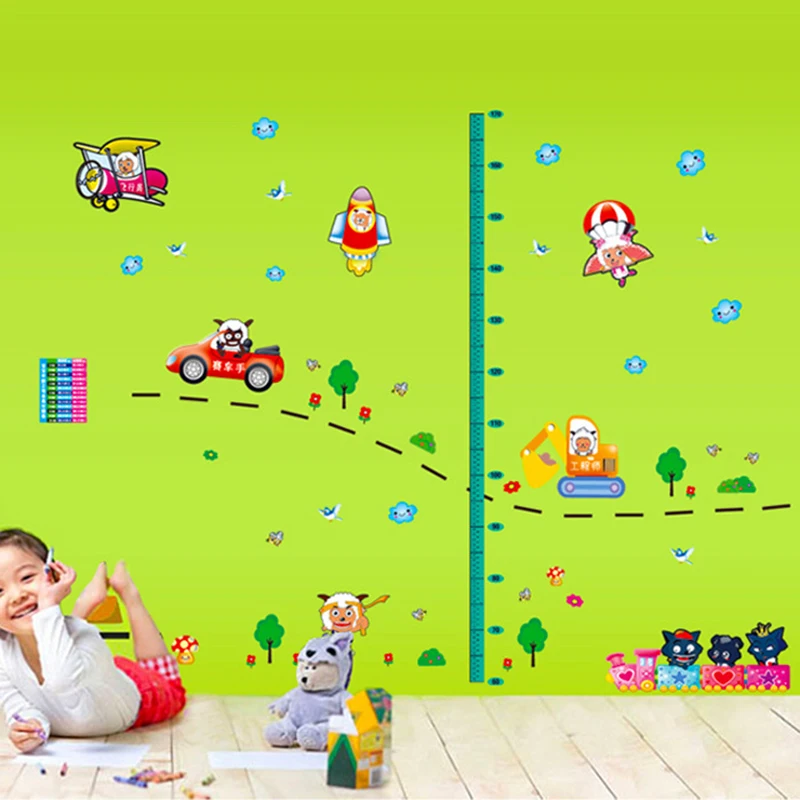 1pcs Wall Sticker Height Measurement Removable Stickers Wall Decoration