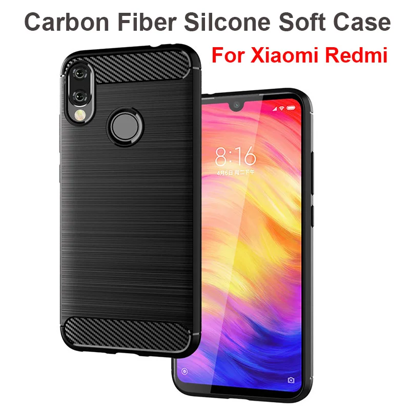 

For Xiaomi Mi A2 8 Lite Max 3 8 SE Case For Redmi Note 7 6 Pro 5 6A Case Carbon Fiber Silicone Soft TPU Phone Full Cover Cases
