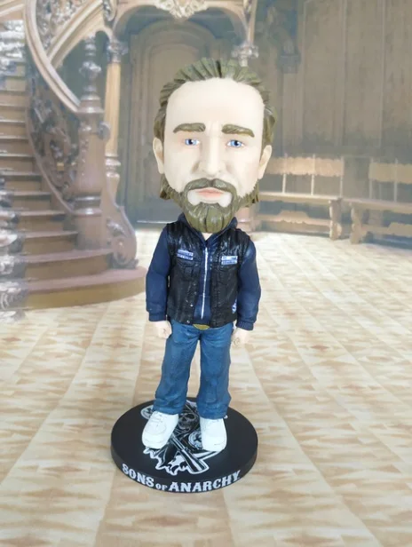 

1box 16.5cm Sons Anarchy Jax Bobblehead action figure doll cartoon PVC model toy d10