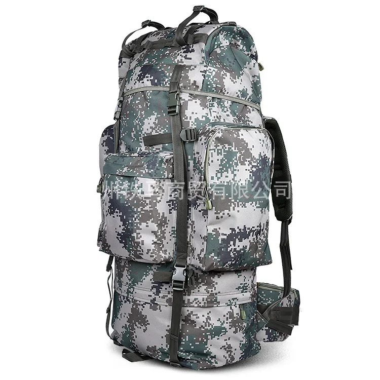 2017 Hot selling ultralarge outdoor professional hiking backpack Camouflage tactical backpack mountaineering travel bag 100L